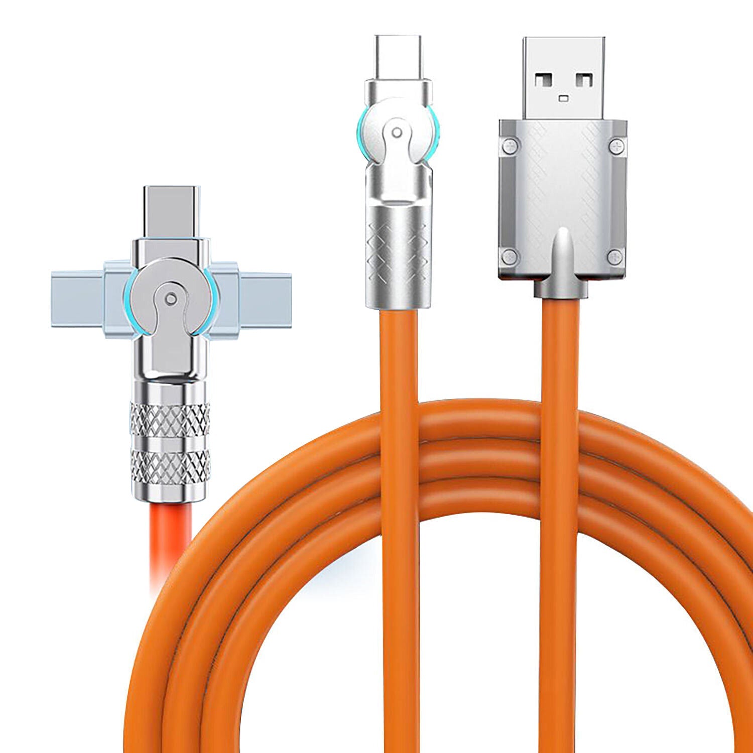 120W USB to Type C Charger Cable 6A PD Fast Charging Lead Data Cord For Samsung