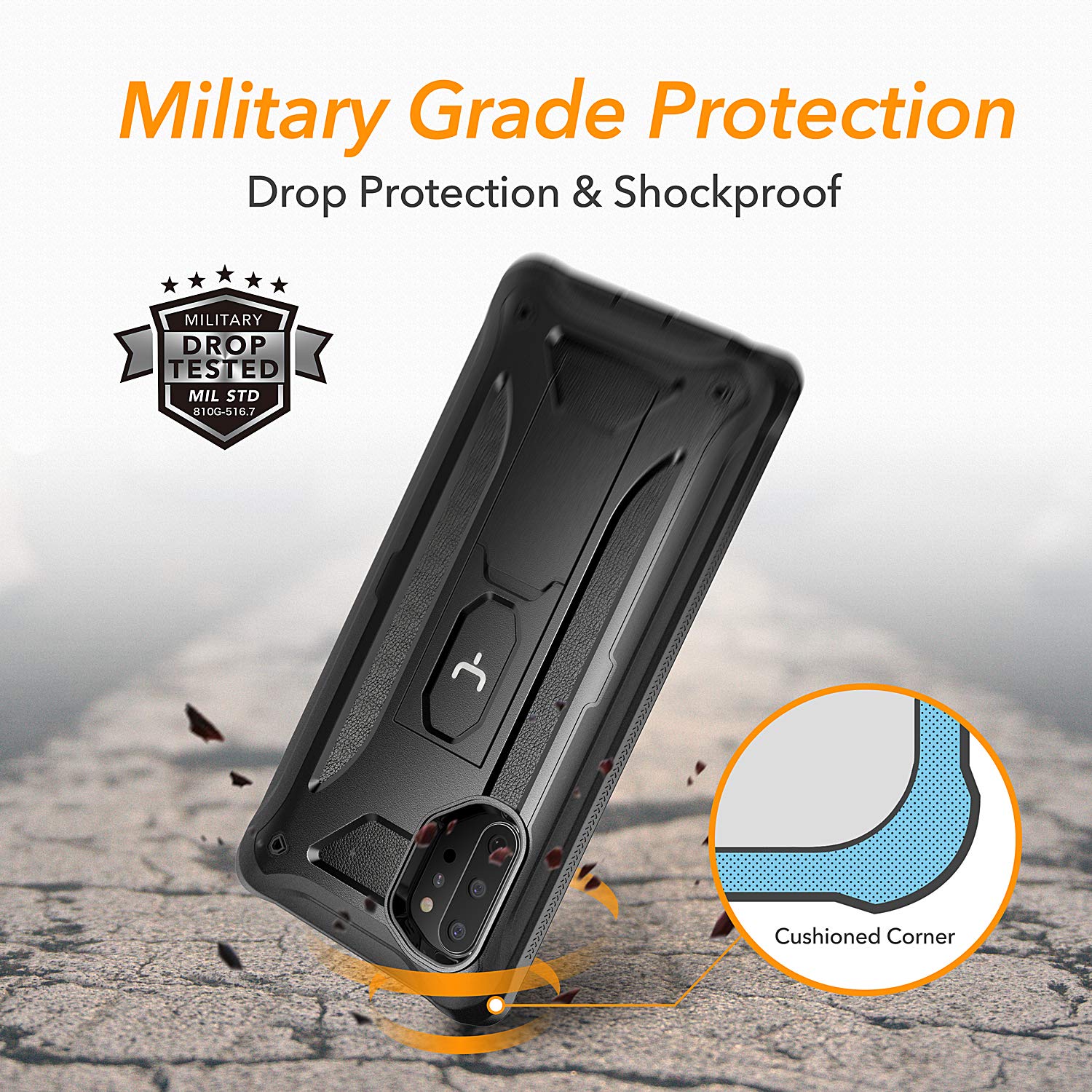 Samsung Galaxy Note 10 HEAVYDUTY Shockproof KickStand Case Cover