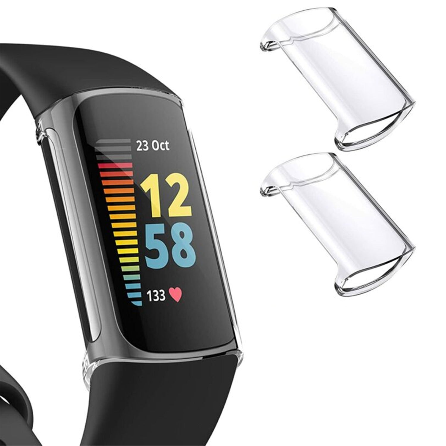 2X For Fitbit Charge  4 3 TPU Full Cover Case Shockproof Bumper Screen Protector