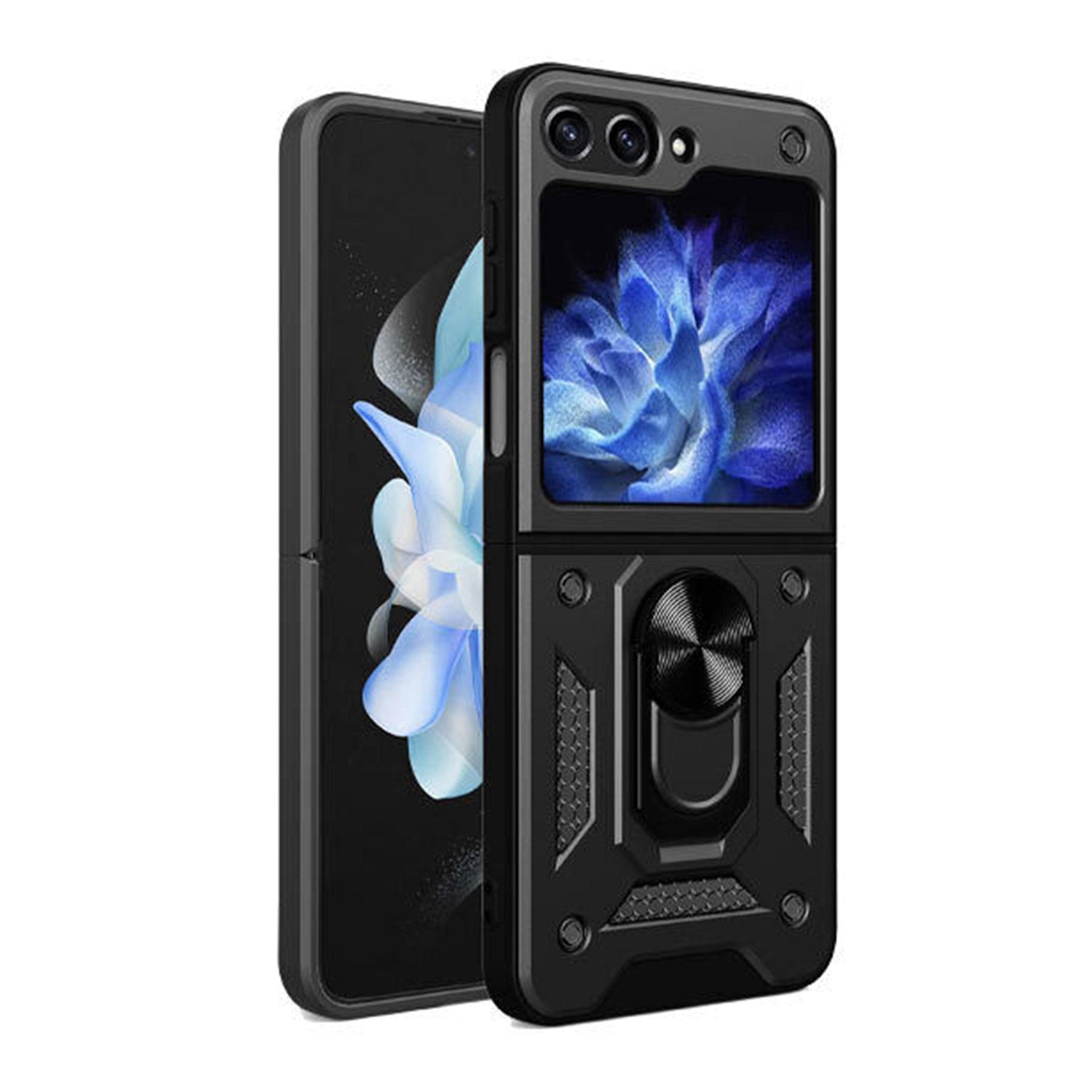 For Samsung Galaxy Z Flip Fold 5 4 5G Case Shockproof Rugged Ring Holder Cover