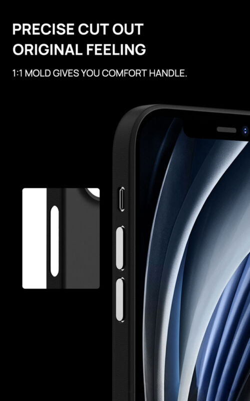 Fr iPhone 13 Pro Max Matte Clear Case Cover Thin Slim Shockproof ScreenProtector