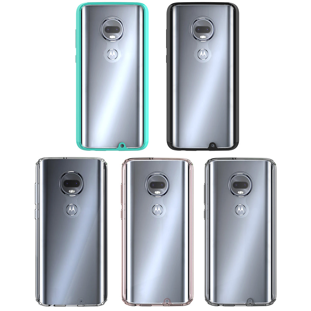 Moto G7 Case, Maxshield Rugged Armor Ultra Clear Cover for Motorola
