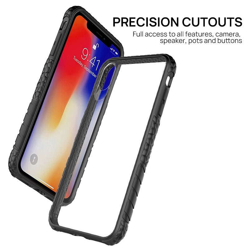 iPhone XS MAX Case, Heavy Duty Shockproof Slim Clear Protection Cover