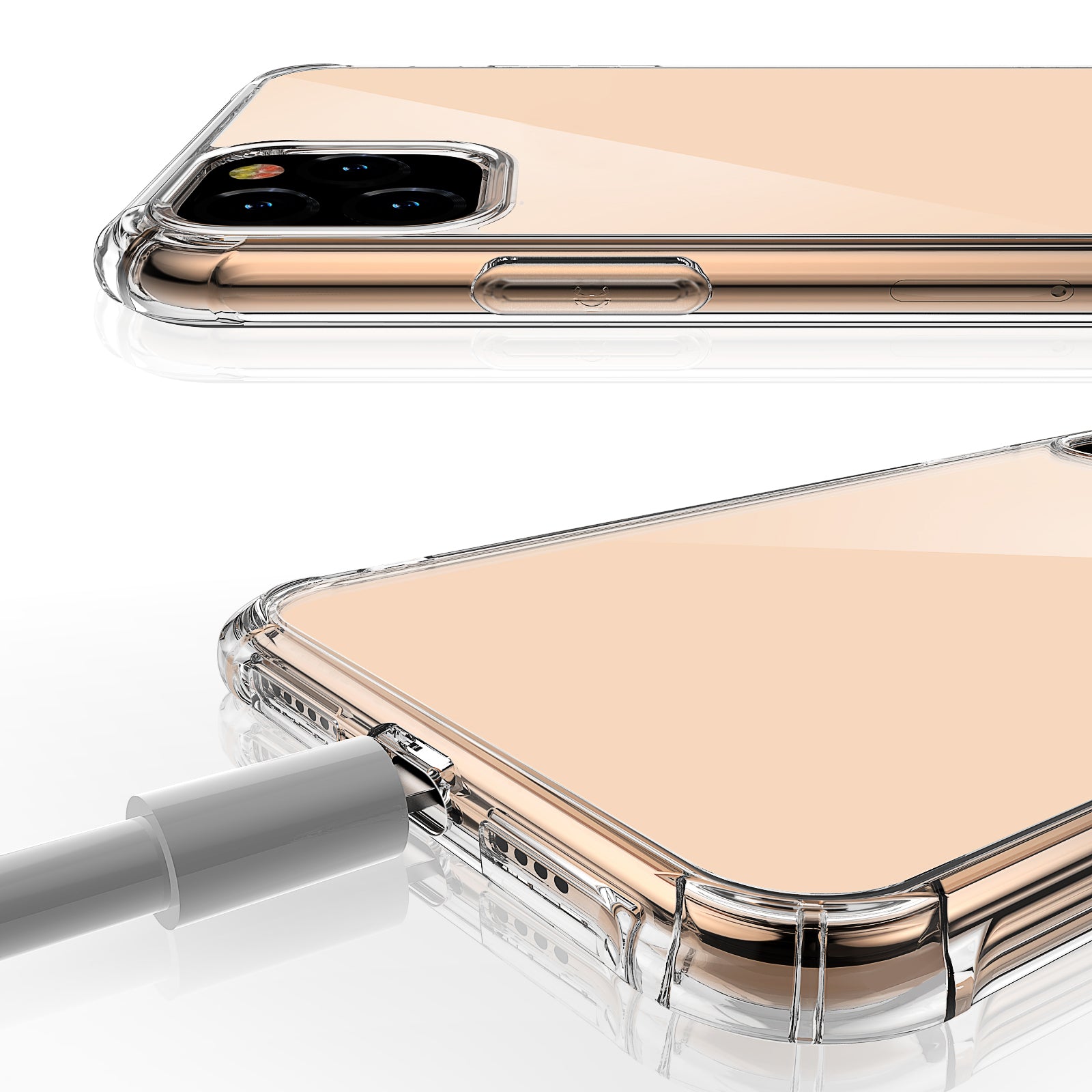 iPhone XI 11 Pro  Case Clear Heavy Duty 2019 Shockproof TPU Bumper Cover