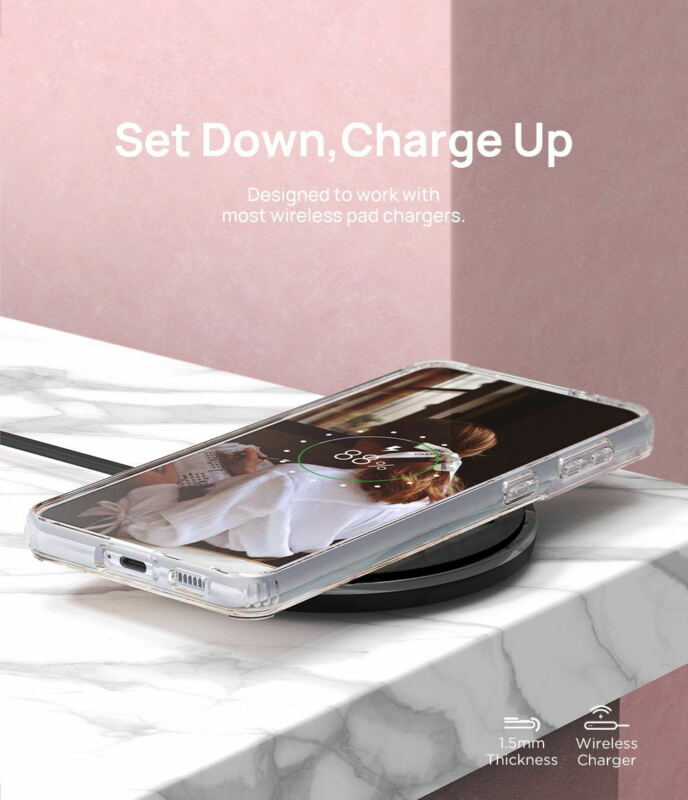 For Samsung Galaxy S21 5G Case Clear Slim Marble Shockproof Cover