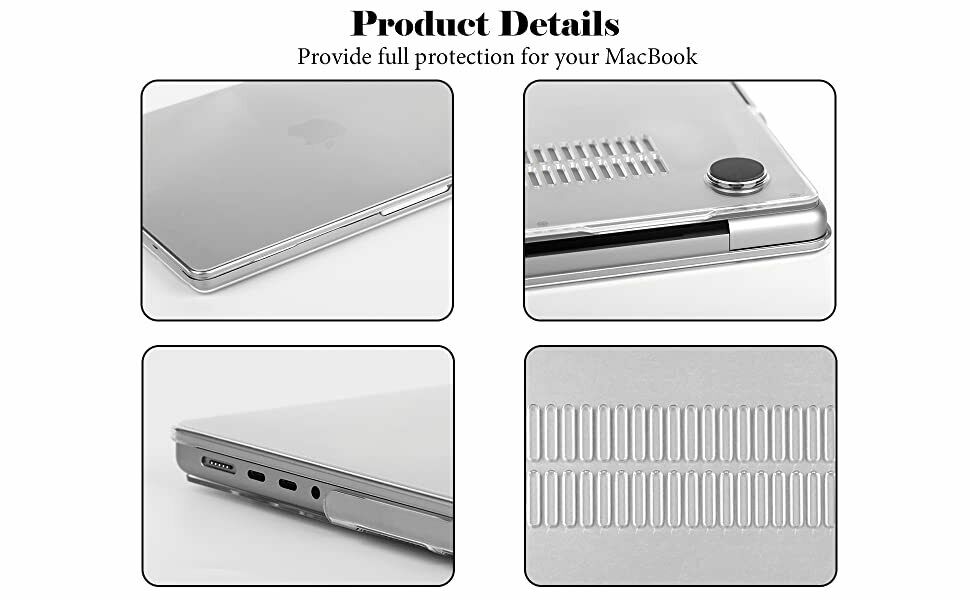 Hard Case Cover For 2021 M1 MacBook Pro 14 16 inch A2442 A2485 Screen Protector