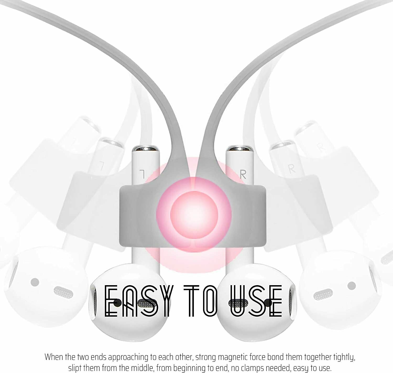 For Apple Airpods/Pro Anti Lost Strap String Rope Case Cover Ear Hook Earbuds