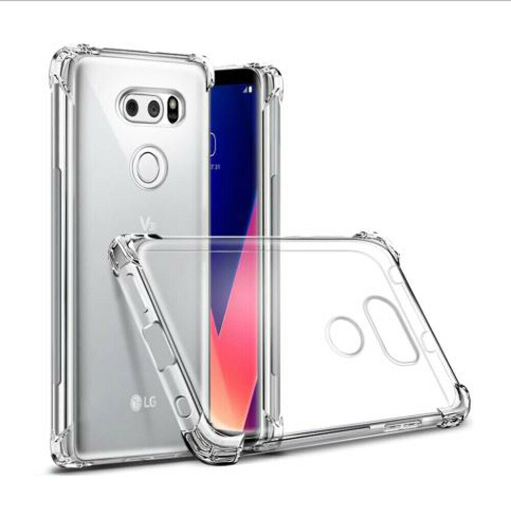 For LG K50 Clear Case Heavy Duty Bumper Shockproof Cover