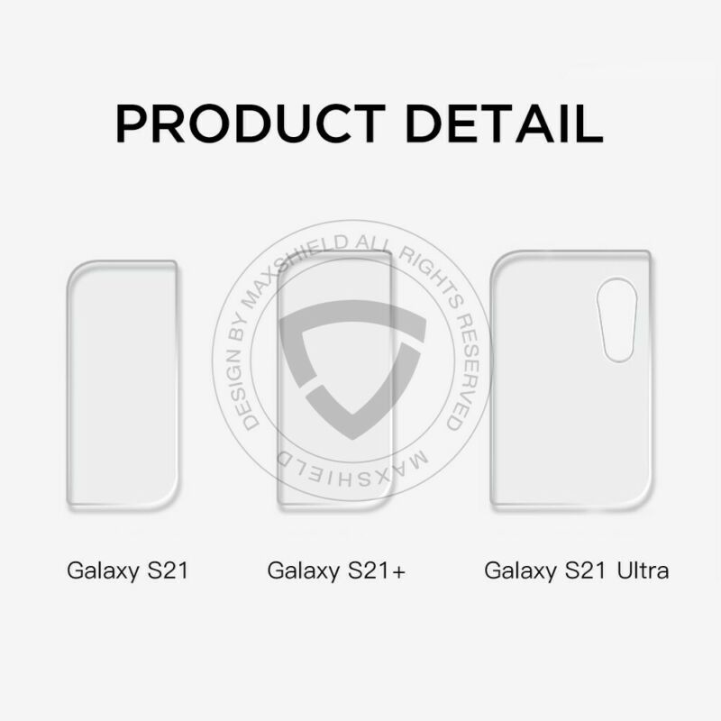 MAXSHIELD For Galaxy S21 Ultra Camera Lens Tempered Glass Screen Protector