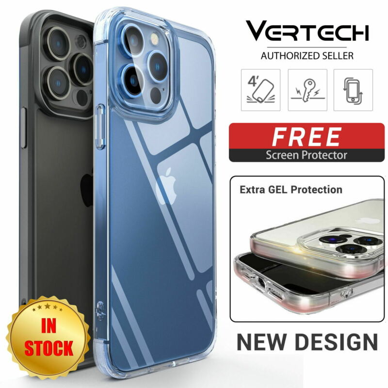 VERTECH Clear Case For iPhone 13 Pro Max Mini Heavy Duty Shockproof Slim Cover