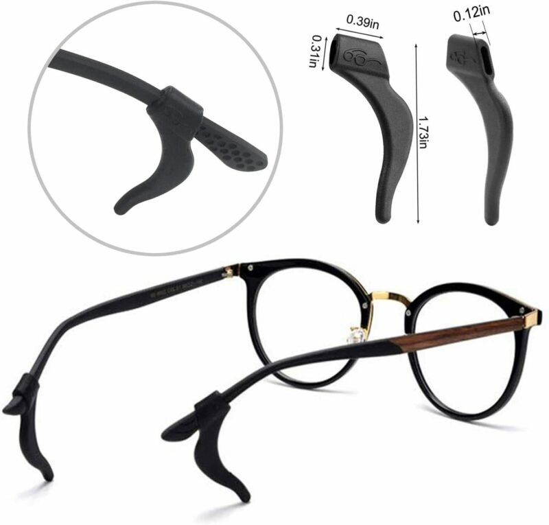 Eyeglasses Ear Hook Grip Silicone Glasses Temple Tip Anti-Slip Holder Spectacles