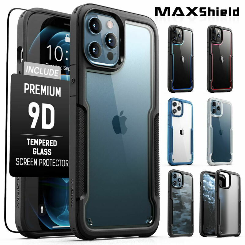 MAXSHIELD For iPhone 12 Pro Max 6.7“ Case Heavy Duty Shockproof Clear Slim Cover