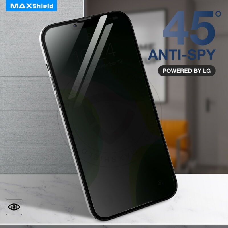2X Anti-Spy Privacy Tempered Glass Screen Protector For iPhone 13 Pro Max Mini