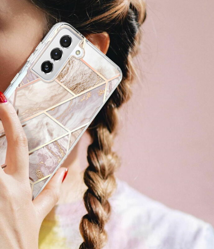 For Samsung Galaxy S21 5G Case Clear Slim Marble Shockproof Cover