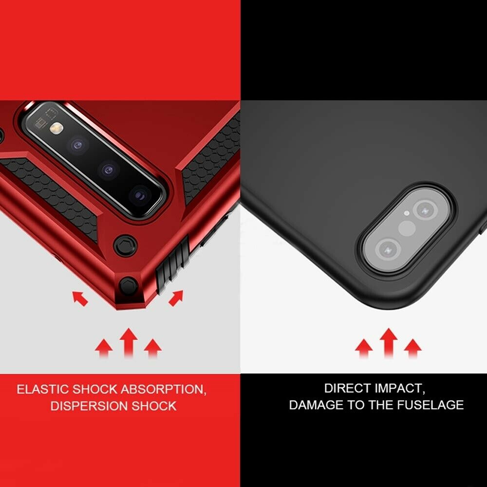 Samsung Note10  Heavy Duty Armor 360° Stand Ring Holder Case Cover