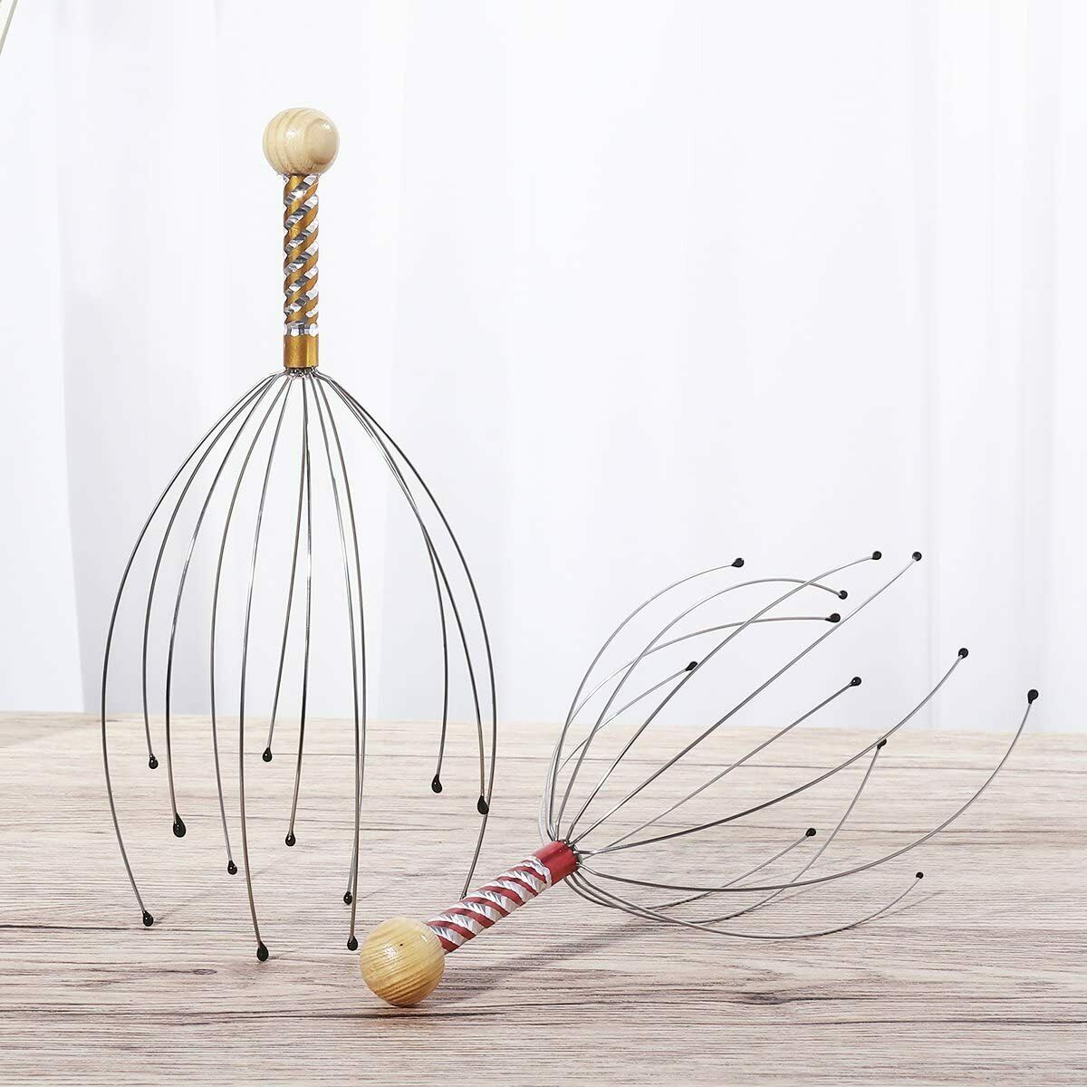 2x Head Neck Scalp Massager Scratcher Octopus Therapeutic Release Relax Tool