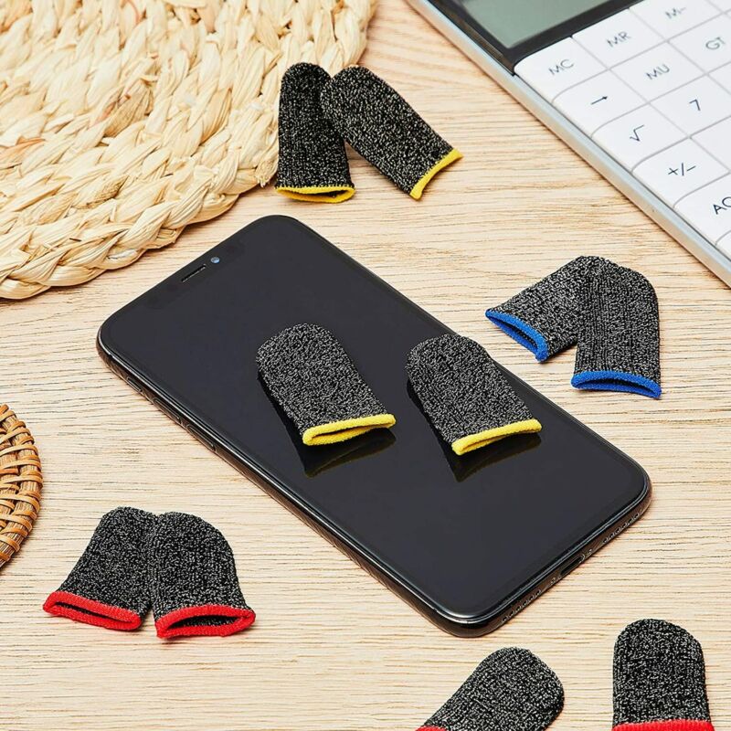 6/8/10 Mobile Finger Sleeve Gaming Game Controller Sweatproof Gloves Touchscreen