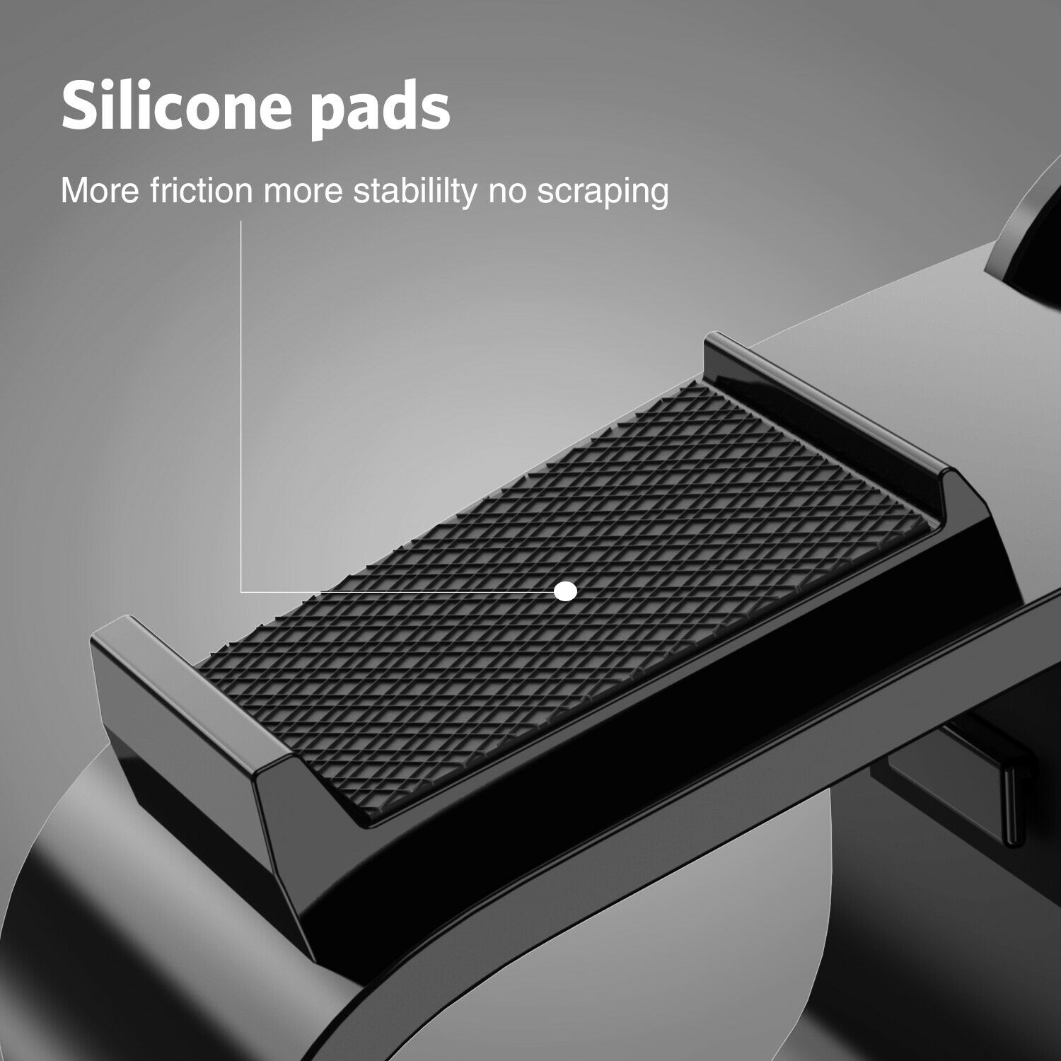 Universal Anti skid Car Phone Holder Clip HUD Design Dashboard Adjustable Mount