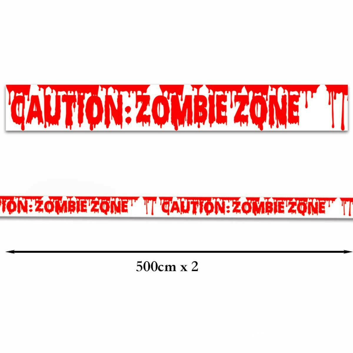 Halloween Fright  Warning Tape Decorations Outdoor Home Party Indoor Caution