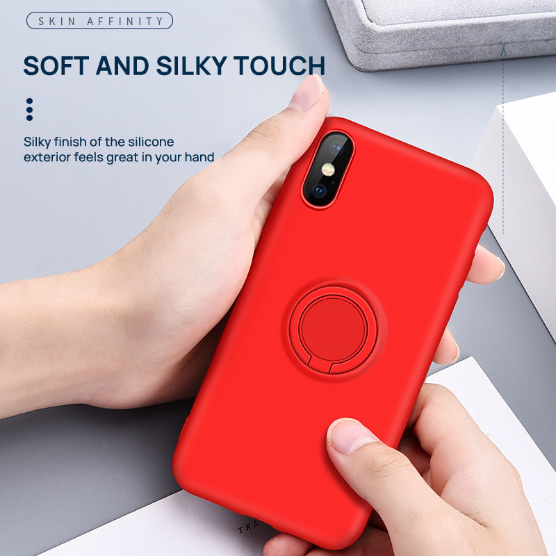 iPhone XS MAX Thin Soft Silicone Ring Holder Case Cover