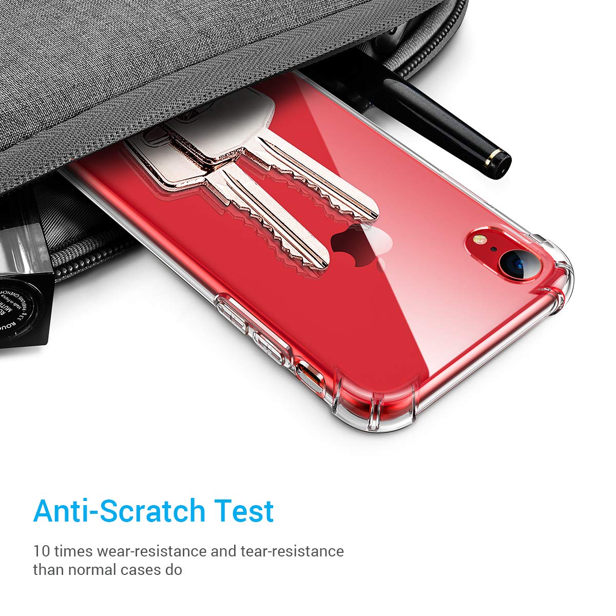 Clear Case For iPhone X Shockproof Silicone Protective