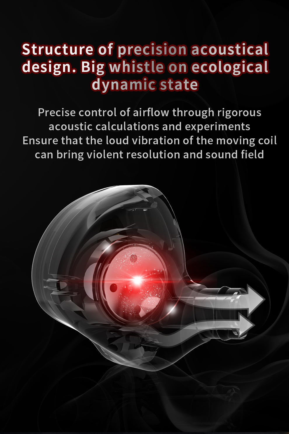 QKZ Super Bass Stereo Headset Headphone Sound Isolating Earbuds Earphones Wt Mic-Red