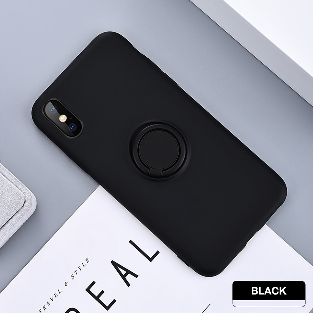 iPhone 7 Thin Soft Silicone Ring Holder Case Cover