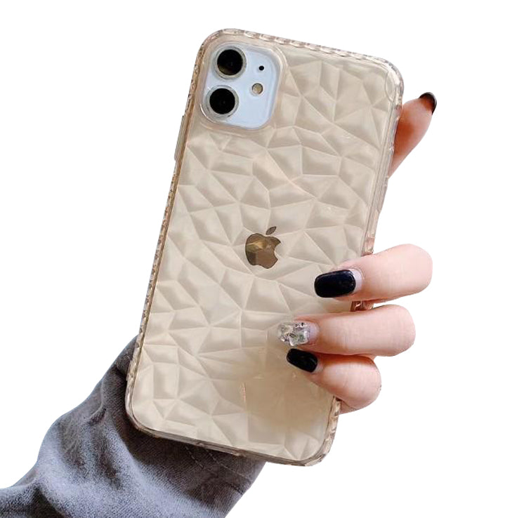 Clear Marble Shockproof Case Glitter Soft Silicone Cover For iPhone 12