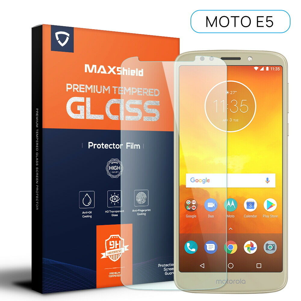 2X Motorola Moto E5 Tempered Glass Screen Protector