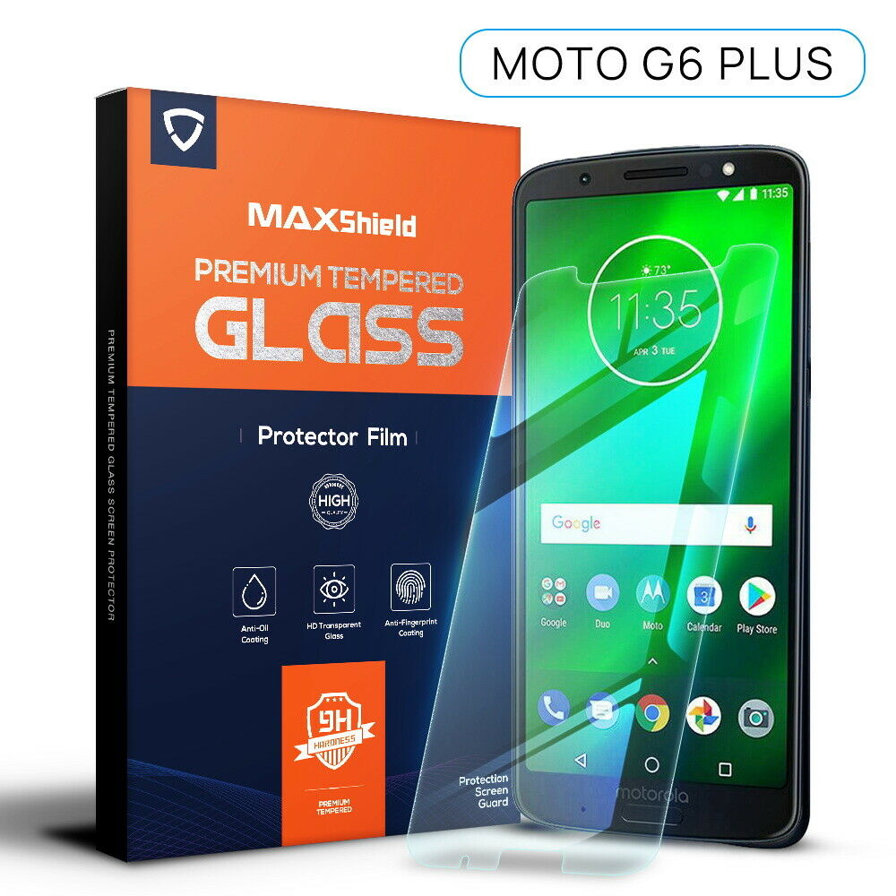 2X Motorola Moto G6 Plus Tempered Glass Screen Protector