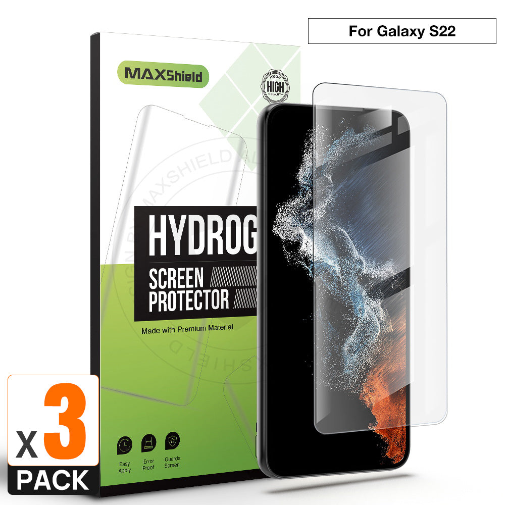 3X For Samsung Galaxy S22 Plus Ultra 5G Full Cover Hydrogel Screen Protector Film
