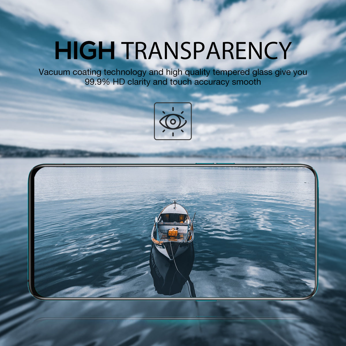 MAXSHIELD OPPO Reno 5G Full Coverage Tempered Glass Screen Protector