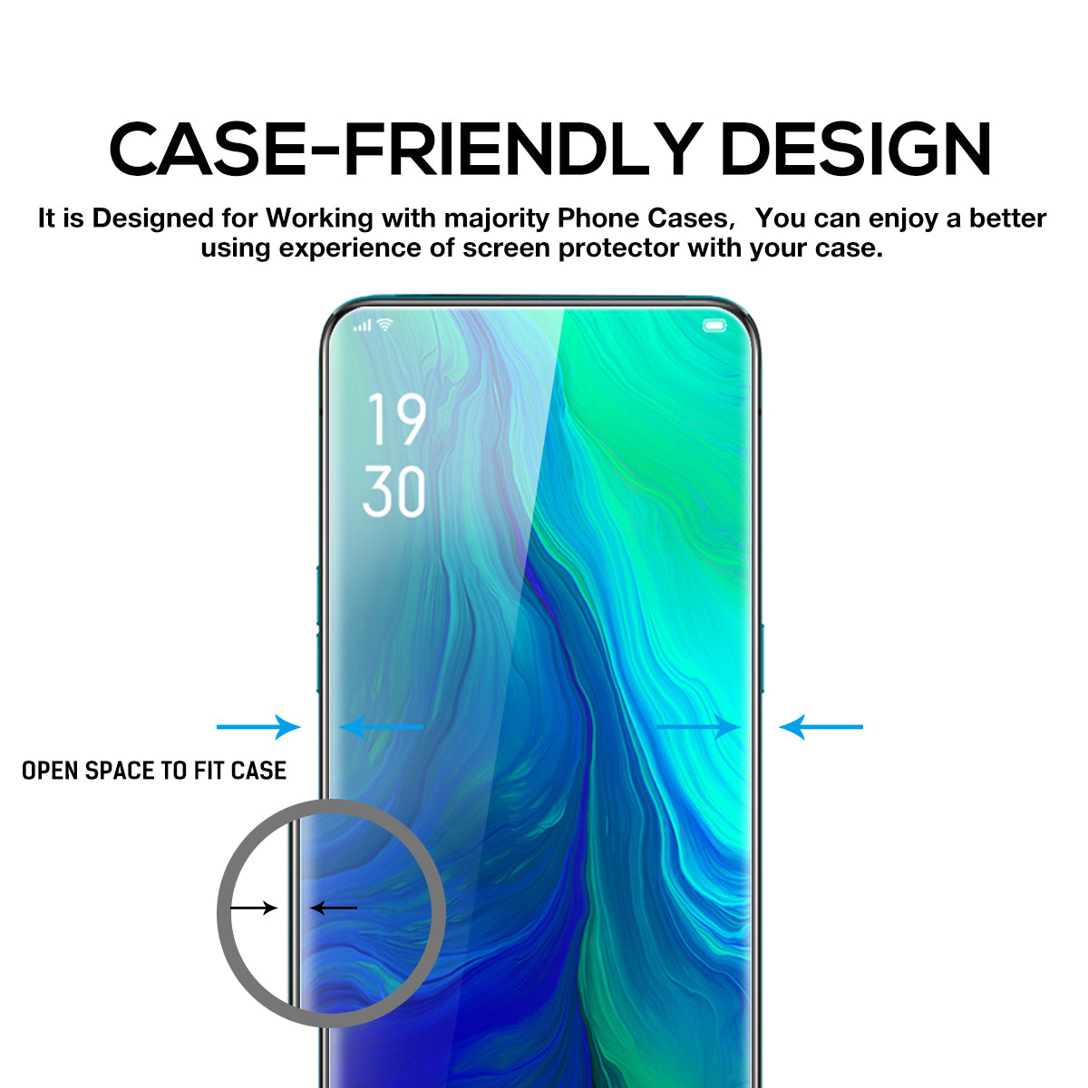 MAXSHIELD OPPO Reno 5G Full Adhesion Tempered Glass Screen Protector