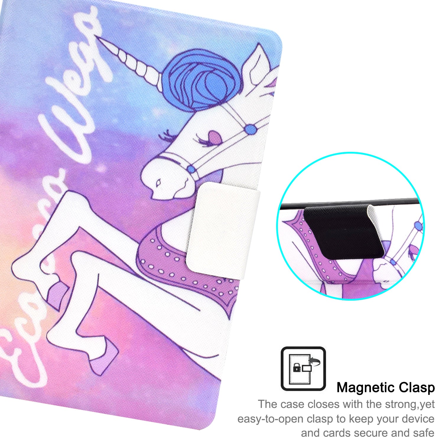 Leather Case For All-New Kindle 2019 10th Gen 6" Card Slot Magnetic Stand Cover