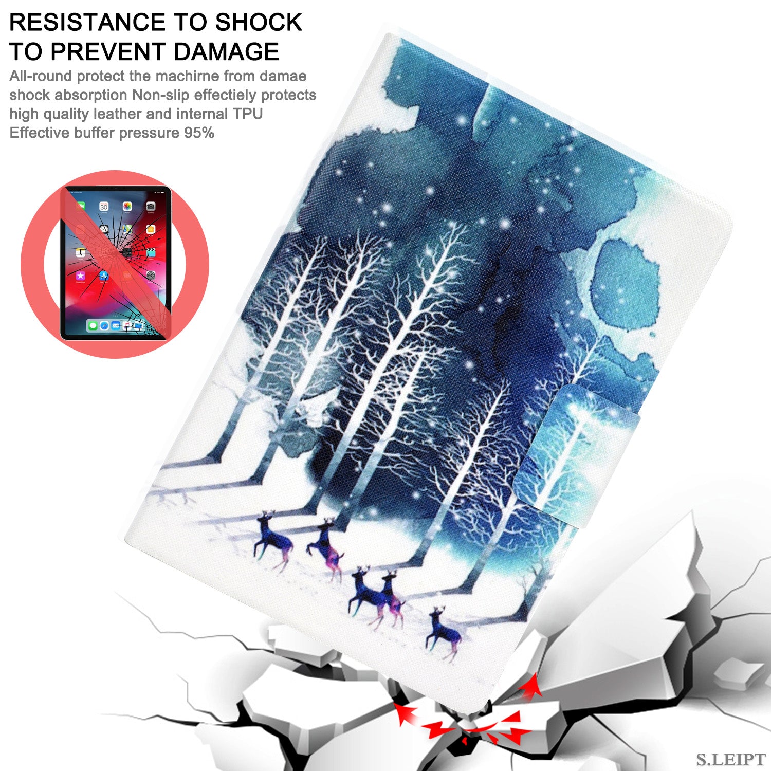 Leather Case For All-New Kindle 2019 10th Gen 6" Card Slot Magnetic Stand Cover