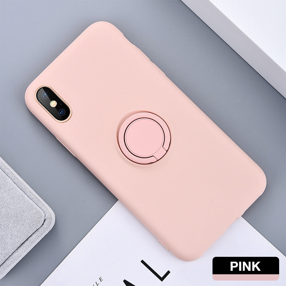 iPhone 7 Plus Thin Soft Silicone Ring Holder Case Cover