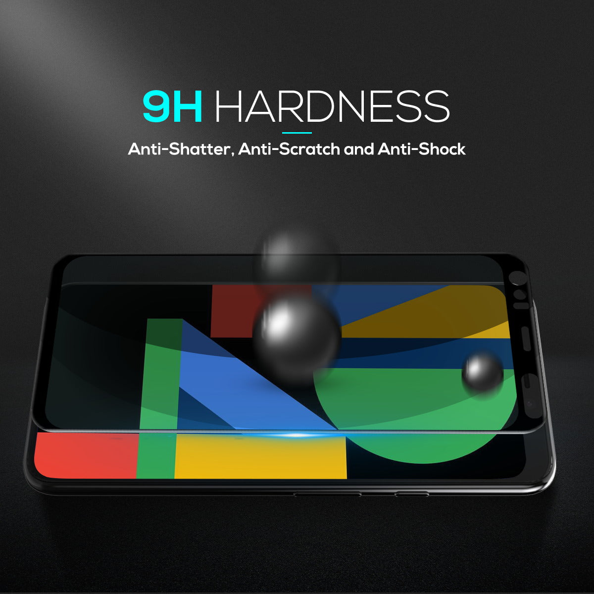 Google Pixel 4 XL MAXSHIELD Full Cover Premium Tempered Glass Screen Protector