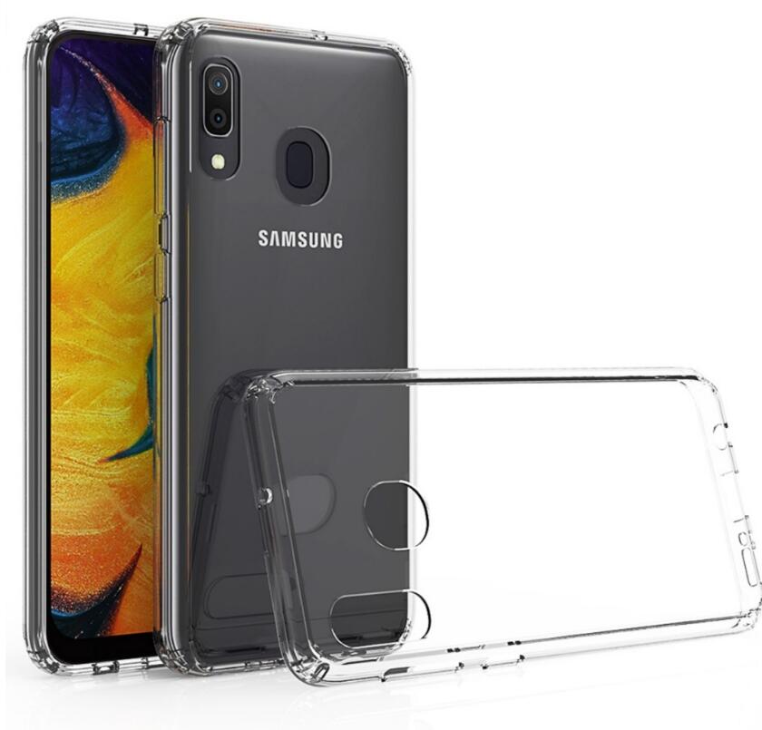 Hard Clear Samsung Galaxy A20 Case Clear Heavy Duty Shockproof Slim Cover