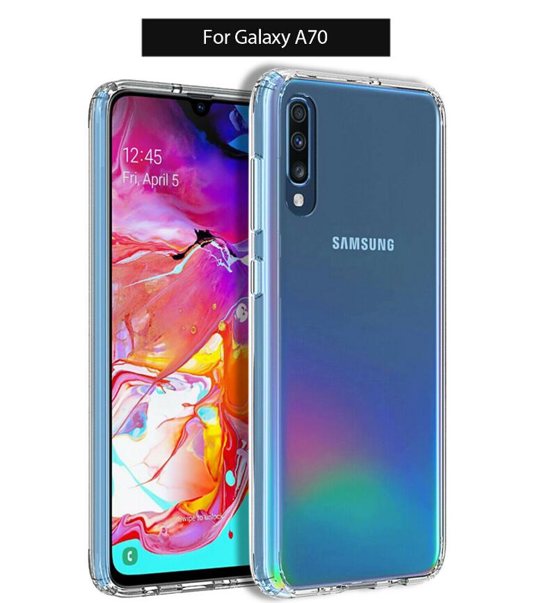 Hard Clear Samsung Galaxy A20 Case Clear Heavy Duty Shockproof Slim Cover