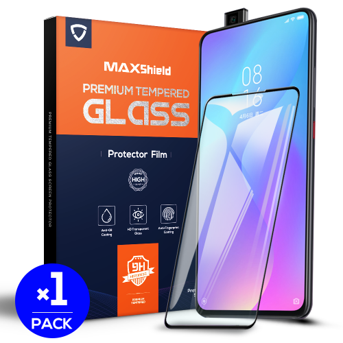 Xiaomi Mi 9T MAXSHIELD Full Cover Tempered Glass Screen Protector