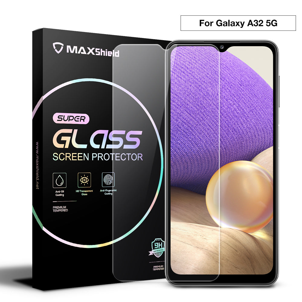MAXSHIELD Tempered Glass Screen Protector For Galaxy A32 5G
