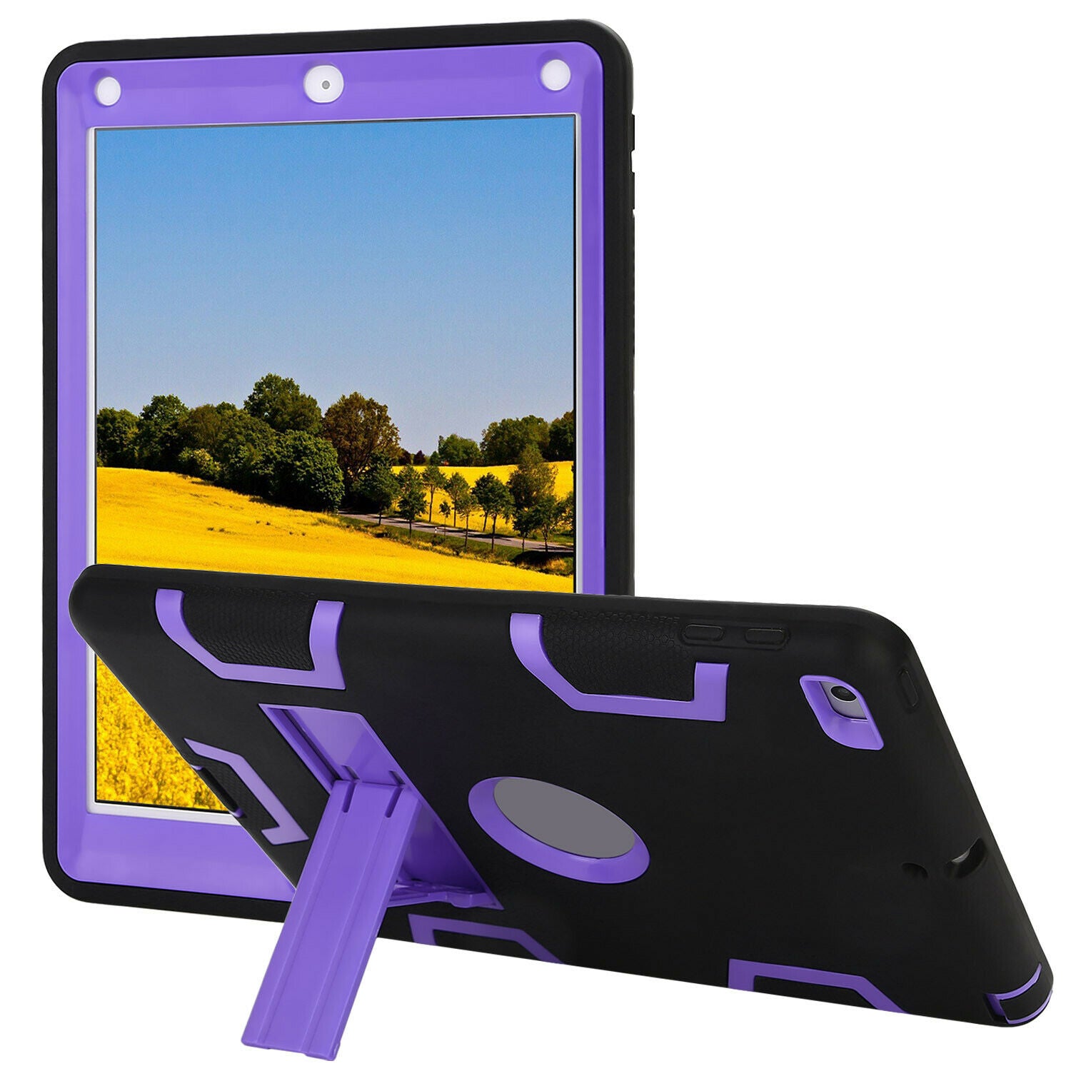 Kids Shockproof Case Heavy Duty Tough Kick Stand Cover for iPad Air