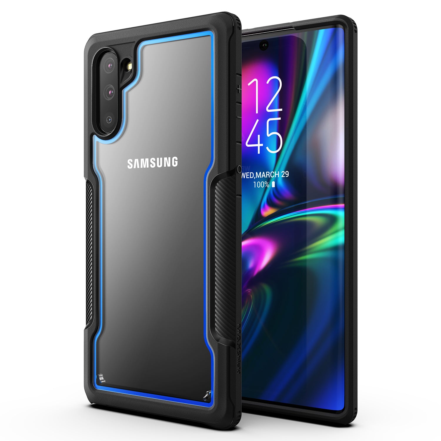 Samsung Galaxy Note 10 Case, Heavy Duty Shockproof Slim Clear Armor Cover