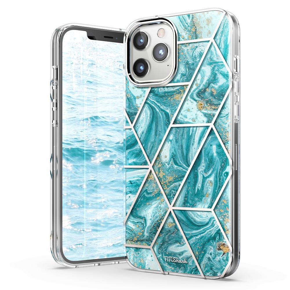 For Apple iPhone 12 6.1" Case Clear Slim Stylish Marble Shockproof Cover