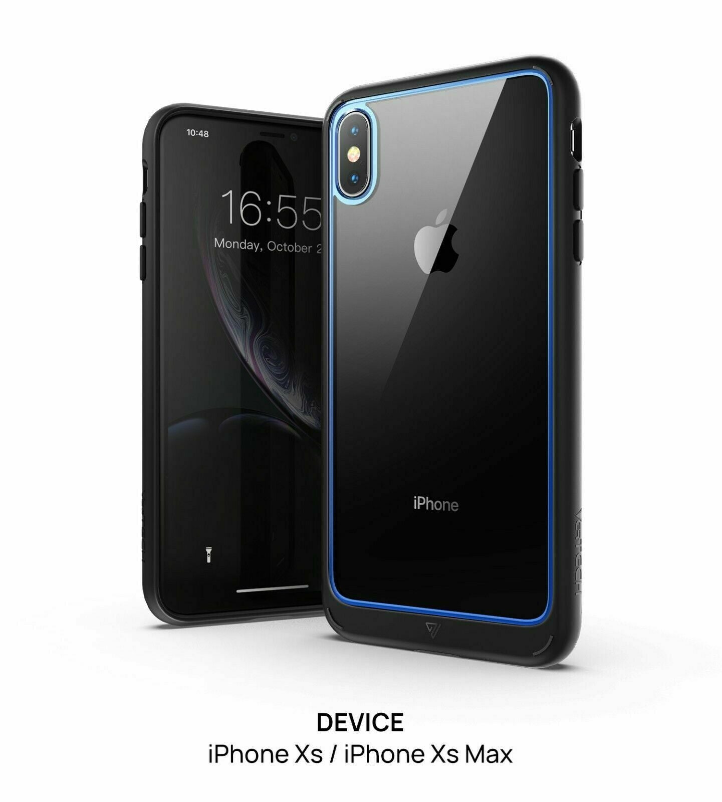 For iPhone X XS Max XR Case MAXSHIELD Clear Heavy Duty Shockproof Slim Cover