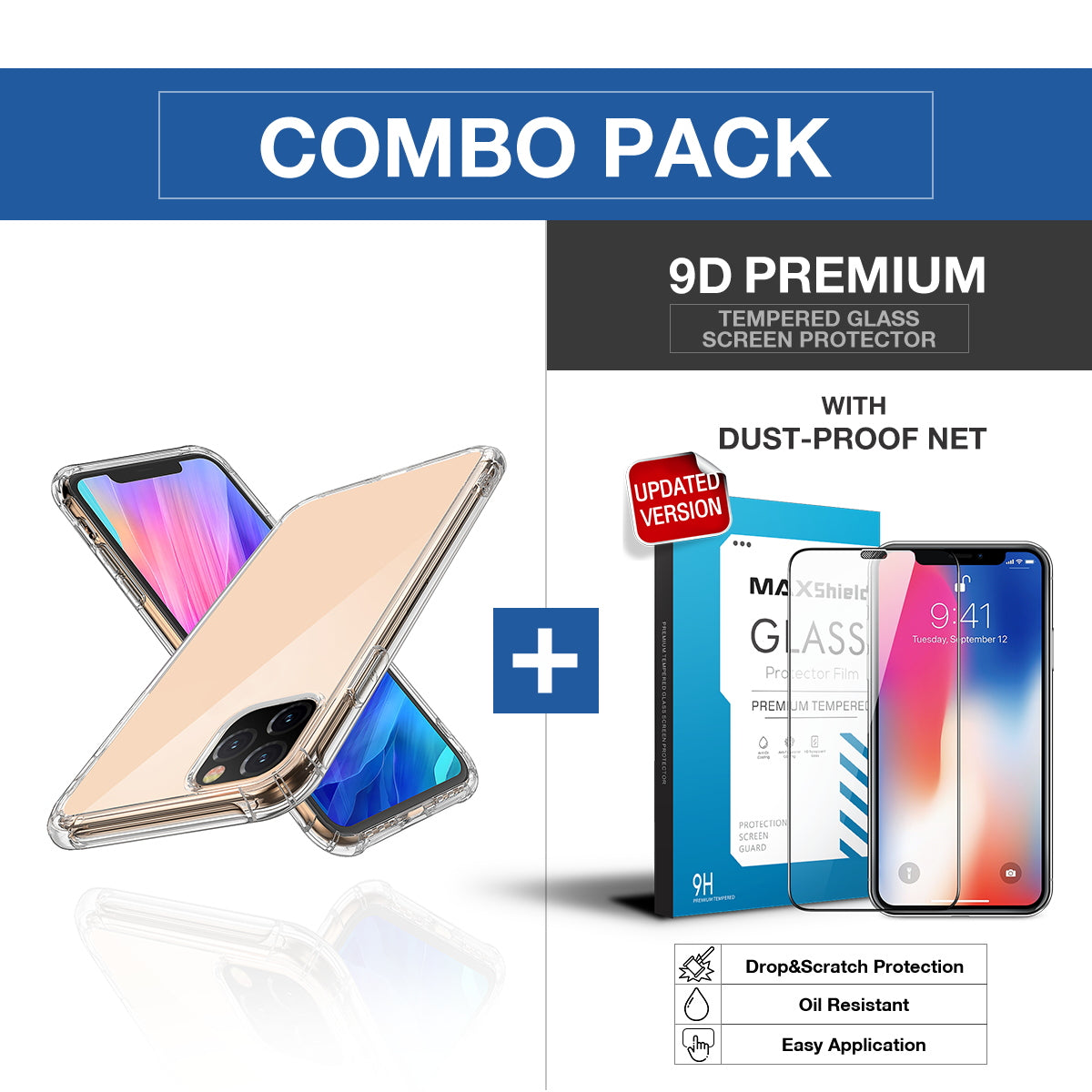 iPhone XI 11 Pro  Case Clear Heavy Duty 2019 Shockproof TPU Bumper Cover