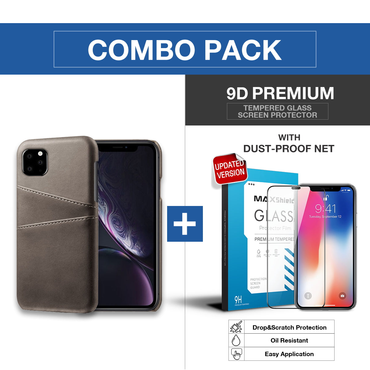 iPhone XI 11 Pro Wallet Case Leather Slim Layered Card Slot Cover