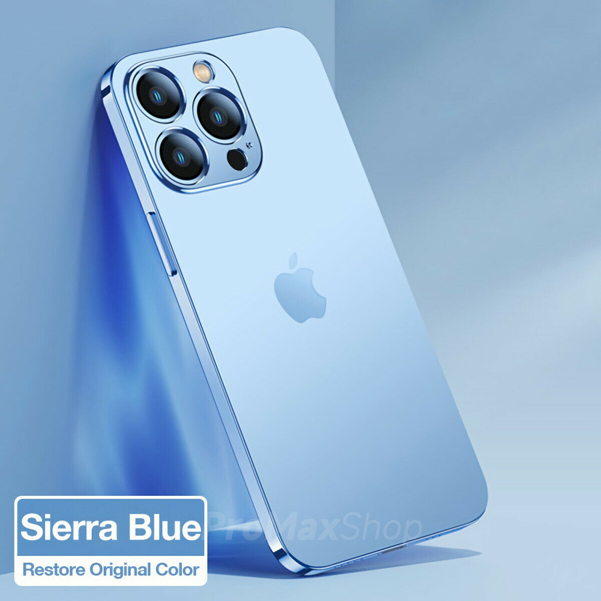 For iPhone 13 Pro Max Case 360° Shockproof Metal Plating Full Cover Protector