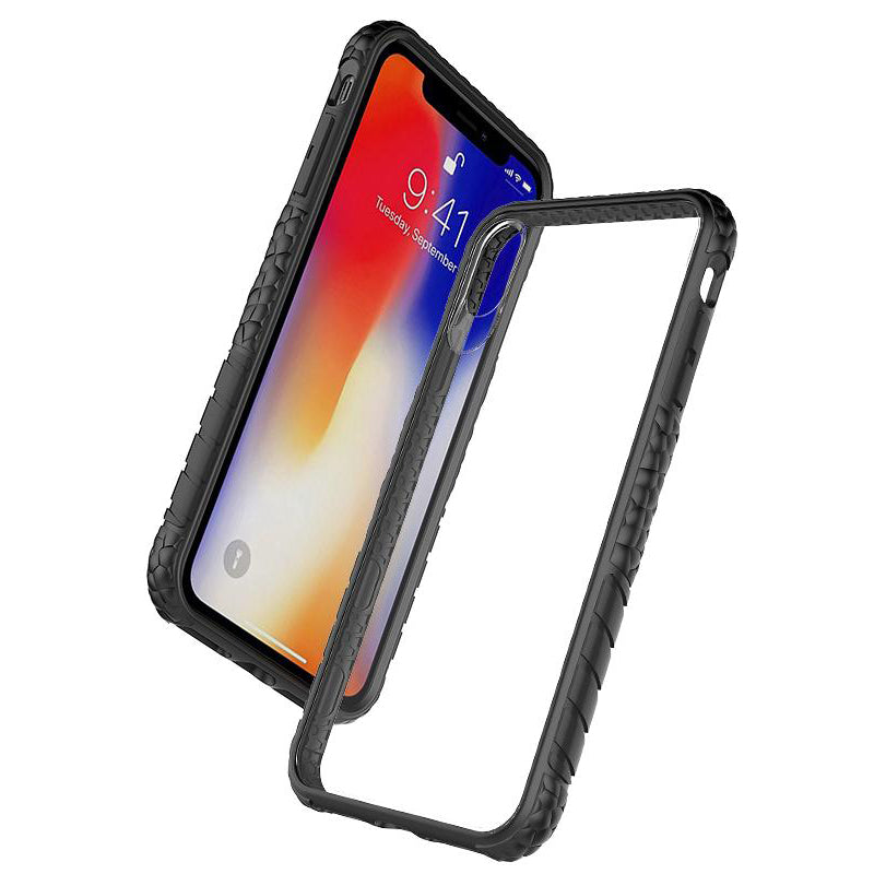 iPhone XS Case, Heavy Duty Shockproof Slim Clear Protection Cover