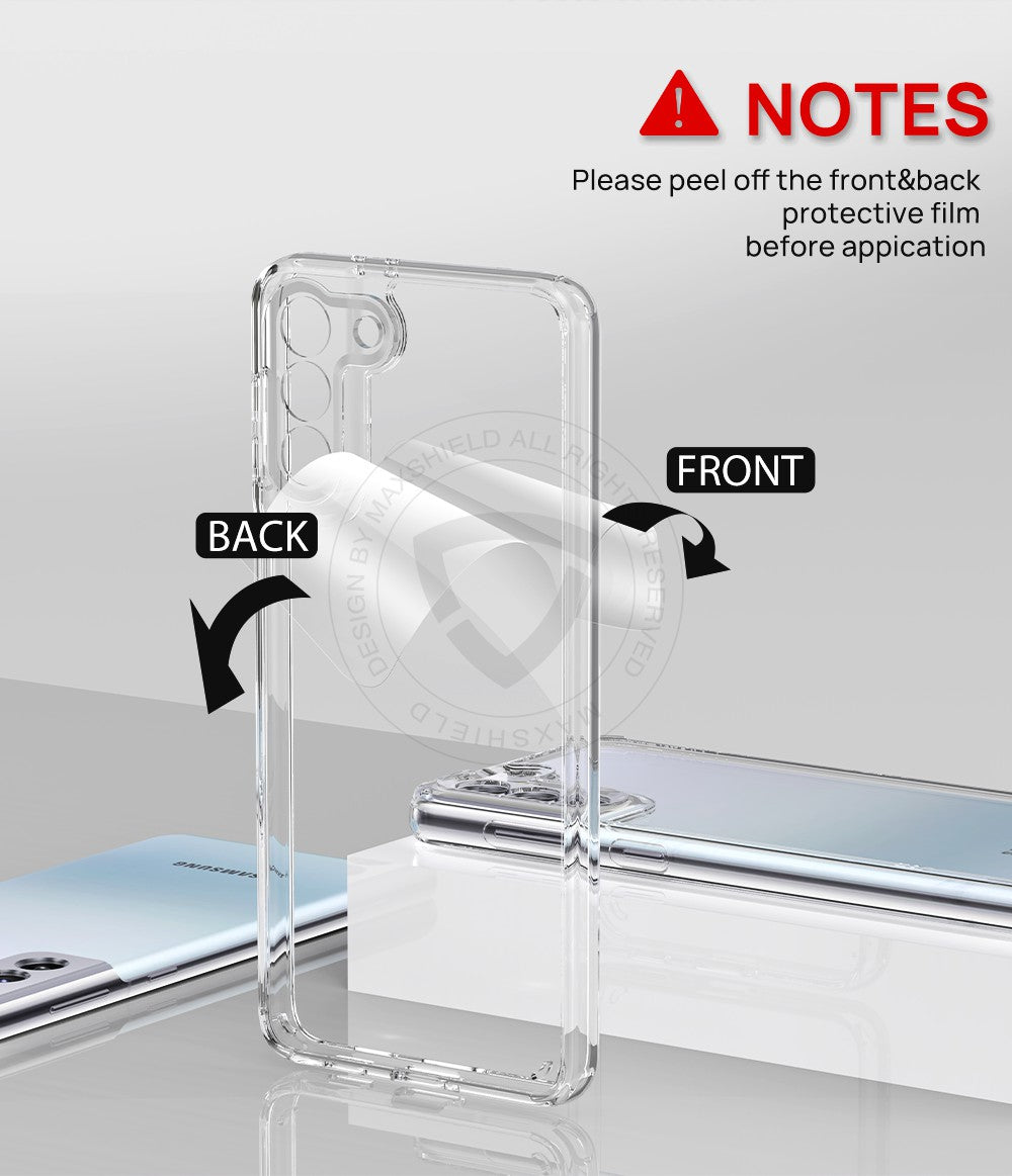 MAXSHIELD For Galaxy S21 Case Heavy Duty Shockproof Clear Slim Cover